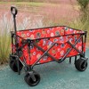 Grungis Park Garden Wagon Cart,Shopping Cart with Wheels,Utility Cart for Camping,Shopping - 2 of 4