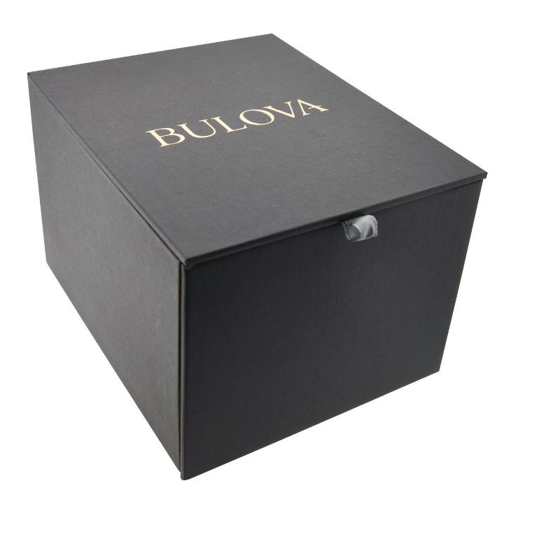 Bulova Ladies' Classic Surveyor Diamond Rose Gold Stainless Steel 3-Hand Quartz Watch, Gray Dial, 5 of 6