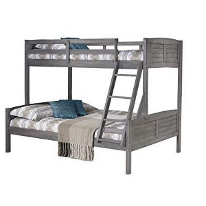 Donco Kids Twin Over Full Louver Bunkbed in Antique Grey Finish - 1 of 4