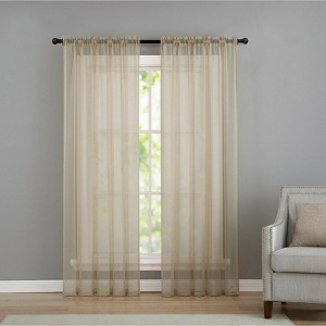 Kate Aurora Living Premium 2 Pack Sheer Voile Window Curtain Panels - 1 of 1