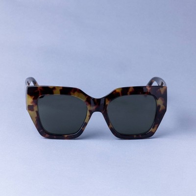 Women's Thick Square Tortoise Shell Sunglasses - A New Day™ Brown