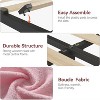 Bed Frame with 2 Flexible Drawers and Bookcase Headboard, Boucle Upholstered Platform Bed Easy Assembly, No Box Spring Needed - 3 of 4