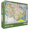 New York Puzzle Company Wildlife Map 2000 Piece Puzzle - 2 of 3