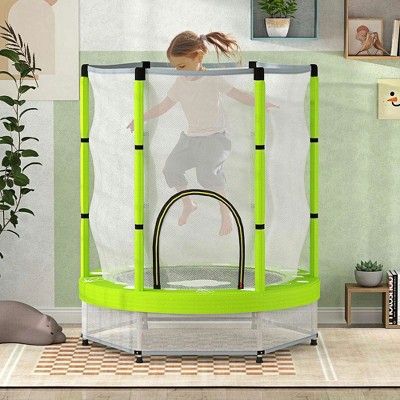 Resenkos 45" Quiet Bungee Jump Rebounder with LED Lights for Exercise - Blue