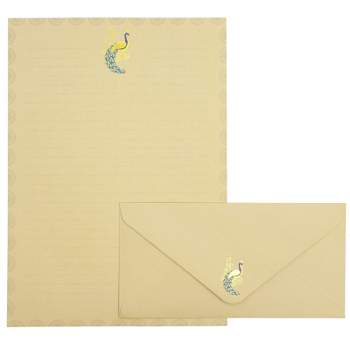 48-Pack Vintage-Style Stationery Paper Classic Gold Border Old Fashioned  8.5x11