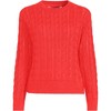Lands' End Women's Drifter Cable Pointelle Stitch Sweater - 3 of 4