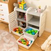 Infans Kids Toy Storage Organizer Toddler Multipurpose Cabinet Bookshelf Chest w/ Bins - 2 of 4