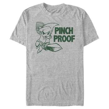 Men's Nintendo Legend of Zelda St. Patrick's Day Link Pinch Proof T-Shirt