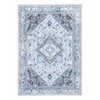 Vintage Washable Floral Area Rug: Non-Slip Distressed Oriental Carpet with Medallion – Low-Pile Accent Floor Mat for Living Room, Laundry Room - 2 of 4