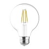 GE 2pk 60W G25 LED Globe Light Bulbs Soft White GCSWC: Dimmable, 5.5W, 500 Lumens, E26 Base, 2700K, 9.1-Year Life - 3 of 4