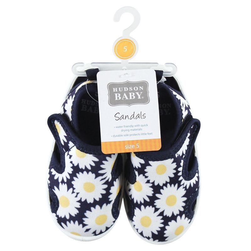 Hudson Baby Infant, Toddler and Kids Girl Sandal and Water Shoe, Daisy, 2 of 4