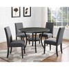 Ridstar 2 Piece Dining Chairs, Armless Chair with Nailhead Trim For Dining Room-Gray - 4 of 4