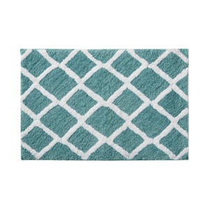 SEVOBAL Bathroom Rugs Bath Mat Rug Home Decor Carpet Shower Mat Home Decor Double Pattern for Shower Room Bathroom Home, Green, 34"*21"*1.25" - 1 of 4