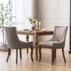 NicBex Polyester Dining Chairs Set of 2,Kitchen Chairs with Neutrally Toned Solid Wood Legs and Bronze Nailhead for Dining Room,Kitchen - 2 of 4