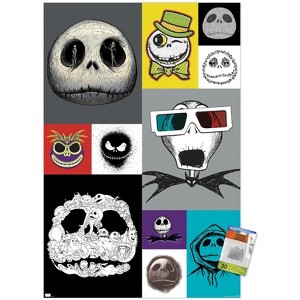 Trends International The Nightmare Before Christmas - Jack Grid Unframed Wall Poster Prints - 1 of 4