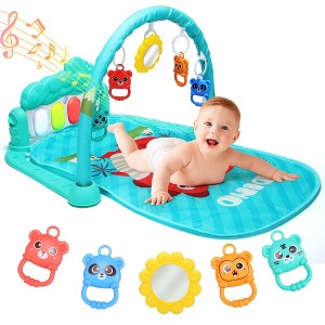 Skirfy Baby Play Mat, Baby Gym, Baby Play Mat, Activity Center, Musical Piano Lights for Babies, Gift for Newborn Babies 0-12 Months - 1 of 4