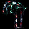 Northlight LED Candy Cane Window Silhouette Christmas Decoration - 12" - Multicolor Lights - 2 of 4