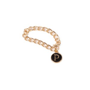 Chain Monogram Accessories Black P - Bullseye's Playground™ - 1 of 1