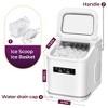 Quick Ice Maker: 26.5lbs Daily, 6-Min Cycle, 2 Sizes, Self-Cleaning - Ideal for Home and Events - 3 of 4