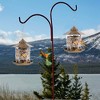 LakeForest "Weatherproof Hanging Gazebo Wild Bird Feeder with 6 Ports & Large Capacity for Garden & Patio"Brown - 2 of 4