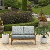 ARDEN Outdoor Loveseat Cushion Set, 48 x 24, Rain-Proof, Fade Resistant, Cushion Set for Couch, Bench, and Swing Pistachio Botanical - 2 of 4