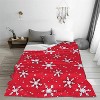 Lomsoe Christmas Pine Tree White Winter Couch Throw Blanket Flannel Soft Blanket for Living Room Bed Sofa Travel Office Camping. - 2 of 4