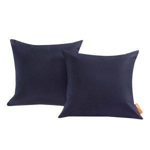Modway Convene Two Piece Outdoor Patio Pillow Set - Navy - 1 of 2