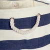 Design Imports Paper Cube Stripe Nautical Blue Square 16X16X16 - 3 of 4
