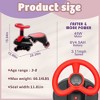 Gulches Kids Wiggle Car for Ages 3+, 360° Rotatable Steering Wheel, Retractable Seat & Wheel, Silent Shock-Absorbing PU Wheels - 3 of 4