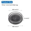 Unique Bargains Rubber Furniture Protectors with Felt Bottom Non-Slip Floor Pads 4 Pcs - 2 of 3