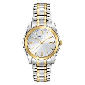 Bulova Men's Classic Two-Tone Stainless Steel 3-Hand Date Quartz Watch, 38mm - 1 of 1