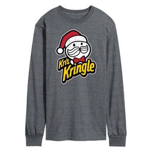Men's - Instant Message - Kris Kringle Christmas Long Sleeve Graphic T-Shirt - 1 of 4