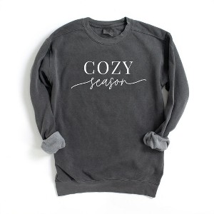 Simply Sage Market Women's Garment Dyed Graphic Sweatshirt Cozy Season - 1 of 3