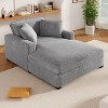Dexmalle Classic Corduroy Design Lounge Sofa Bed - 2 of 4