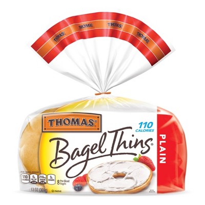 Thomas' Plain Bagel Thins - 13oz/8ct