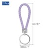 Unique Bargains PU Braided Keychain for Bag Wallet Decoration 2 Pcs - 2 of 3