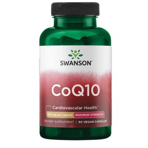 Swanson Dietary Supplement Maximum Strength Coq10 200 mg Capsule, 90ct. - 1 of 4