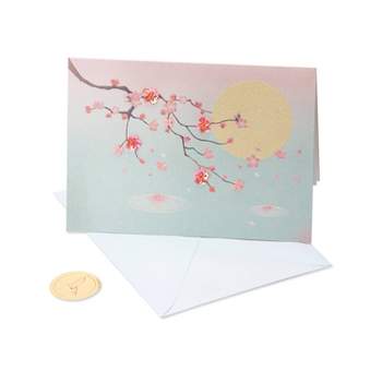 Cherry Branch in Moonlight Card - PAPYRUS