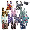 Flower Tote Bag Large Reusable Grocery Bags Foldable Shopping - 2 of 4