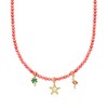 Ross-Simons 3.5-4mm Pink Coral Bead Charm-Compatible Toggle Necklace in 18kt Gold Over Sterling - 4 of 4