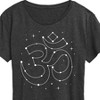 Women's - Instant Message - Om Symbol Star Constellation Short Sleeve Graphic T-Shirt - 2 of 4