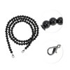Unique Bargains Faux Pearl Handbag Strap Black 1 Pc - 3 of 4