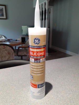 Ge Advanced Almond Silicone 2 Kitchen And Bath Caulk Sealant 10.1 Oz ...