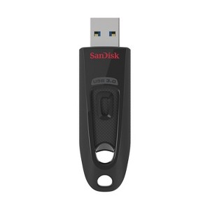 SanDisk Ultra 64GB USB 3.0 Type A Flash Drive Black (SDCZ48-064G-AW46) - 1 of 1