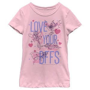 Girl's Batman Valentine's Day Love your BFFS T-Shirt - 1 of 4