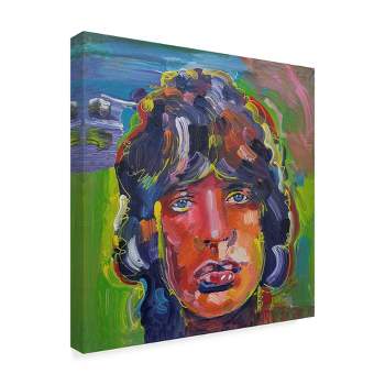 Trademark Fine Art -Howie Green 'Mick Jagger Portrait' Canvas Art
