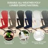 WestinTrends Azura 2-Piece HDPE Plastic Adirondack Patio Chair With 18" Side Table Set - 4 of 4