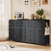 12 Dresser for Bedroom, Chest of Drawers for Bedroom with Side Pockets and Hooks, Fabric Storage Dresser, Sturdy Steel Frame, Wood Top - 2 of 4