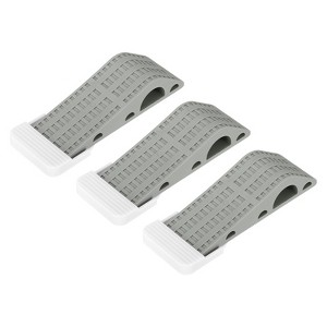 Unique Bargains TPR Anti-Slip Stackable Soft Door Stop for Bottom of Door 3 Pcs - 1 of 4