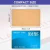 Unique Bargains Anodized Aluminum Laser Engraving Double Side Printable Business Card 15 Pcs - 2 of 4